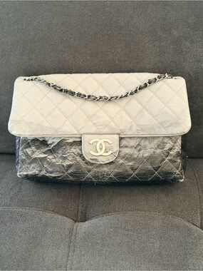 Chanel Ombré Vinyl Melrose Degradé Jumbo Flap Bag